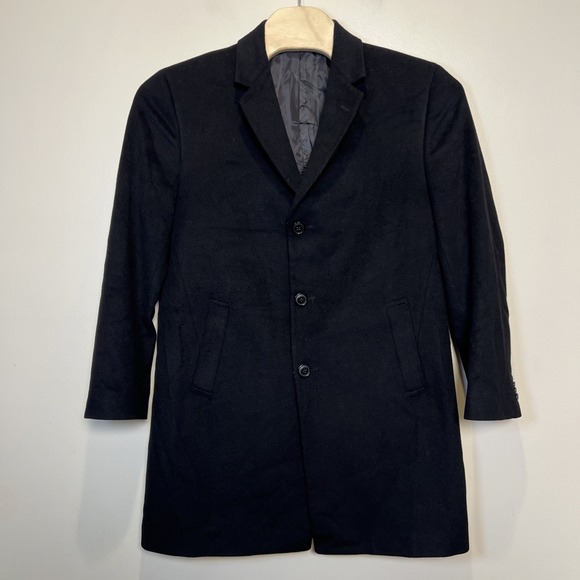 Kenneth Cole Reaction Other - Kenneth Cole Reaction Men's‎ Wool Overcoat Black R42 Peacoat Classic Timeless